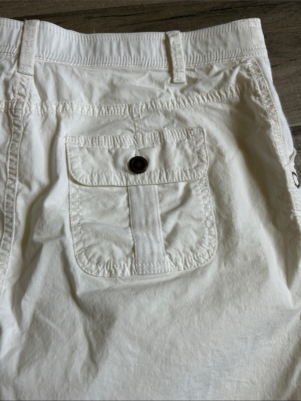 croft & barrow White Cotton Skort with Front Pockets - Picture 8 of 8